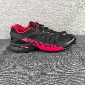 Salomon Speedcross Pro 2 Women 9.5 Black Pink Trail Running Shoes 398427